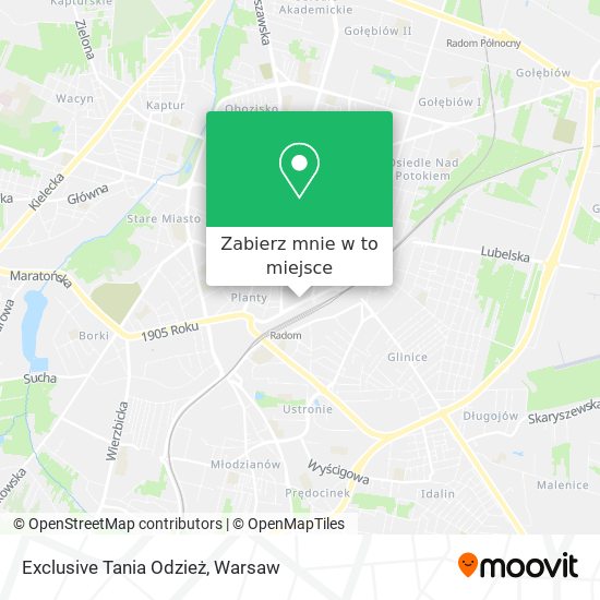 Mapa Exclusive Tania Odzież