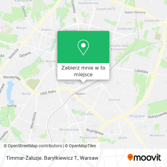 Mapa Timmar-Żaluzje. Baryłkiewicz T.