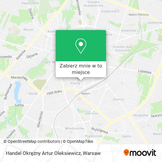 Mapa Handel Okrężny Artur Oleksiewicz