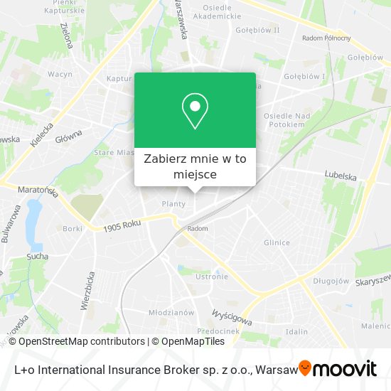 Mapa L+o International Insurance Broker sp. z o.o.