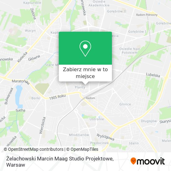 Mapa Żelachowski Marcin Maag Studio Projektowe