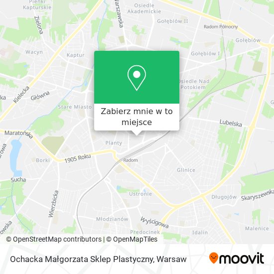 Mapa Ochacka Małgorzata Sklep Plastyczny