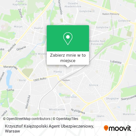 Mapa Krzysztof Księżopolski Agent Ubezpieczeniowy