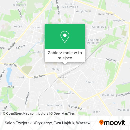 Mapa Salon Fryzjerski \Fryzjerzy\ Ewa Hajduk