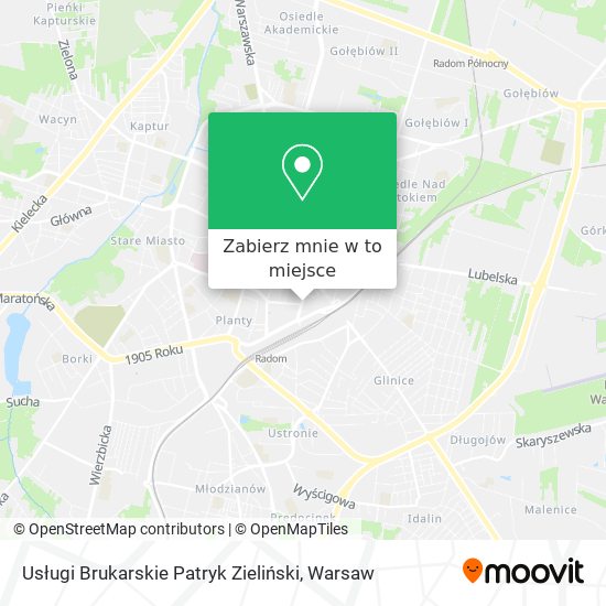 Mapa Usługi Brukarskie Patryk Zieliński