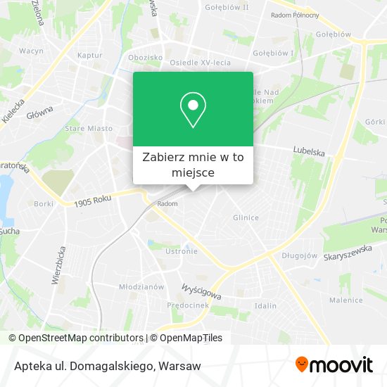 Mapa Apteka ul. Domagalskiego