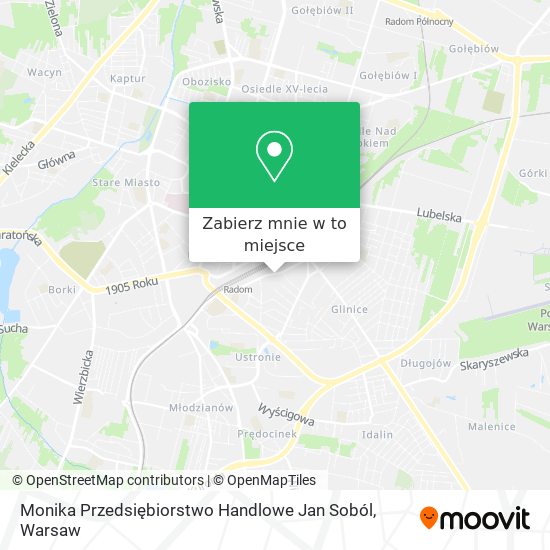 Mapa Monika Przedsiębiorstwo Handlowe Jan Soból