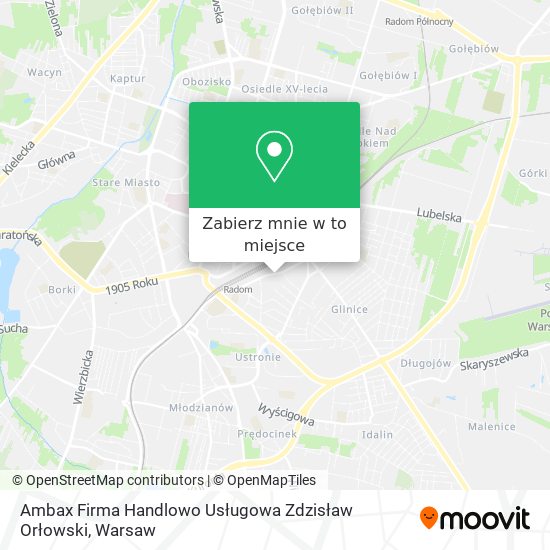 Mapa Ambax Firma Handlowo Usługowa Zdzisław Orłowski