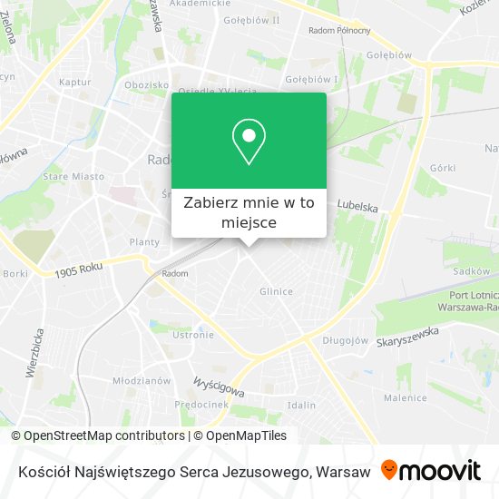 Mapa Kościół Najświętszego Serca Jezusowego