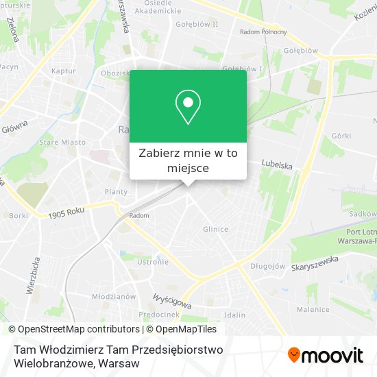 Mapa Tam Włodzimierz Tam Przedsiębiorstwo Wielobranżowe