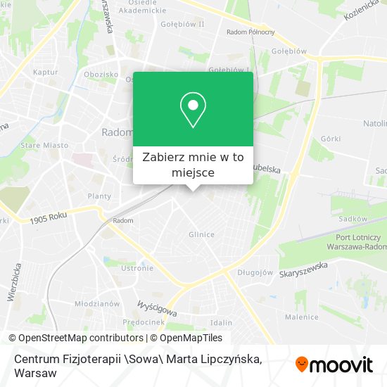 Mapa Centrum Fizjoterapii \Sowa\ Marta Lipczyńska