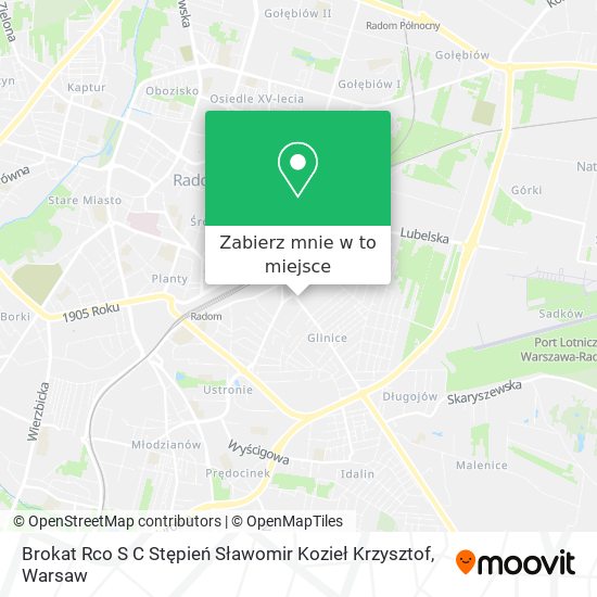 Mapa Brokat Rco S C Stępień Sławomir Kozieł Krzysztof