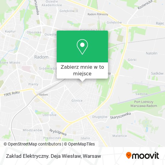 Mapa Zakład Elektryczny. Deja Wiesław