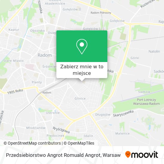 Mapa Przedsiebiorstwo Angrot Romuald Angrot