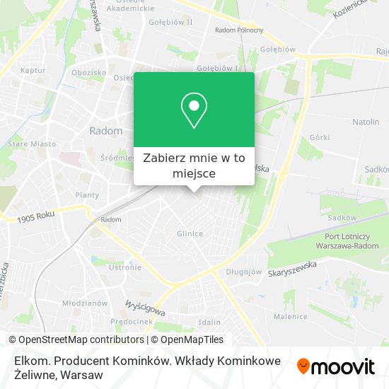 Mapa Elkom. Producent Kominków. Wkłady Kominkowe Żeliwne