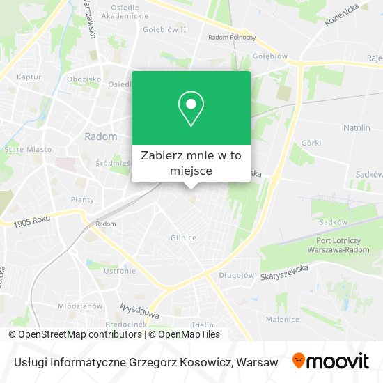 Mapa Usługi Informatyczne Grzegorz Kosowicz