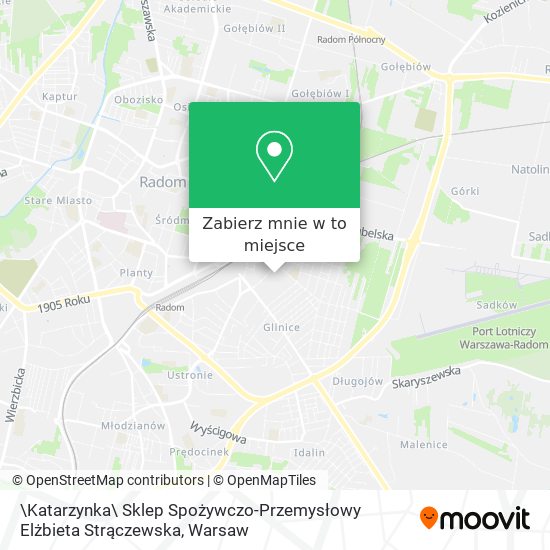 Mapa \Katarzynka\ Sklep Spożywczo-Przemysłowy Elżbieta Strączewska