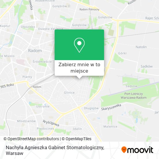 Mapa Nachyła Agnieszka Gabinet Stomatologiczny