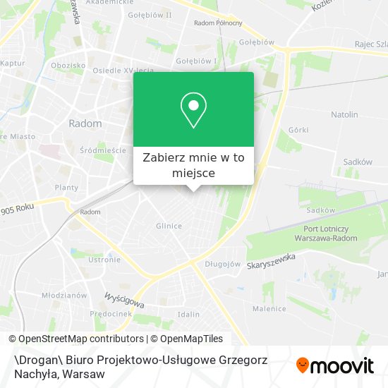 Mapa \Drogan\ Biuro Projektowo-Usługowe Grzegorz Nachyła