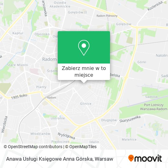 Mapa Anawa Usługi Księgowe Anna Górska