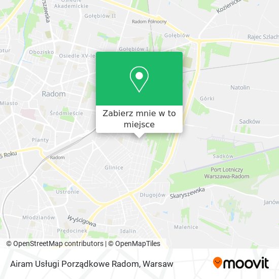 Mapa Airam Usługi Porządkowe Radom