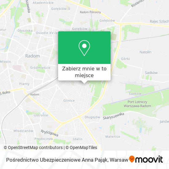 Mapa Pośrednictwo Ubezpieczeniowe Anna Pająk