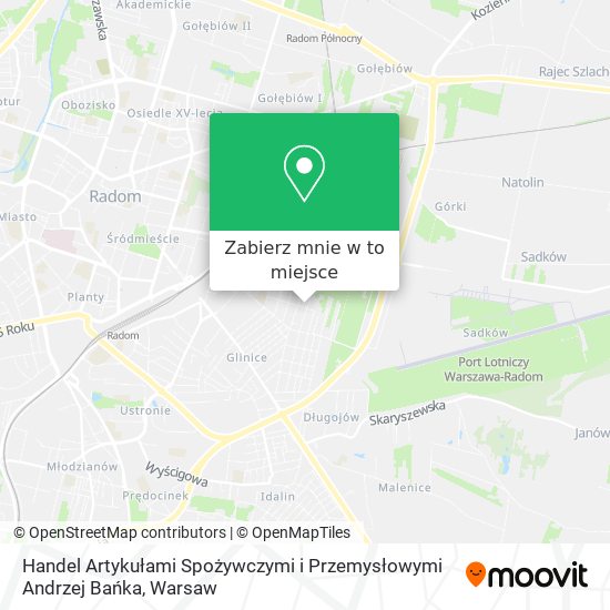 Mapa Handel Artykułami Spożywczymi i Przemysłowymi Andrzej Bańka