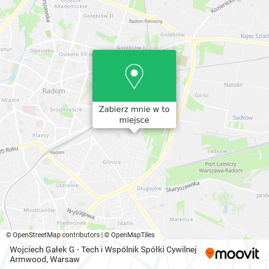 Mapa Wojciech Gałek G - Tech i Wspólnik Spółki Cywilnej Armwood