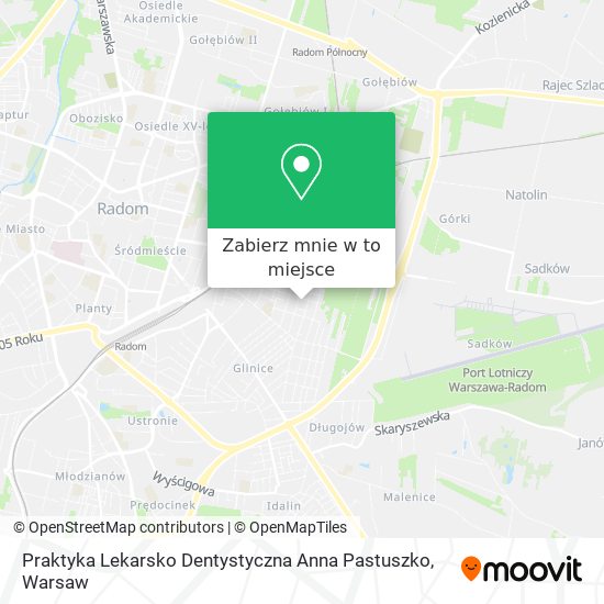Mapa Praktyka Lekarsko Dentystyczna Anna Pastuszko