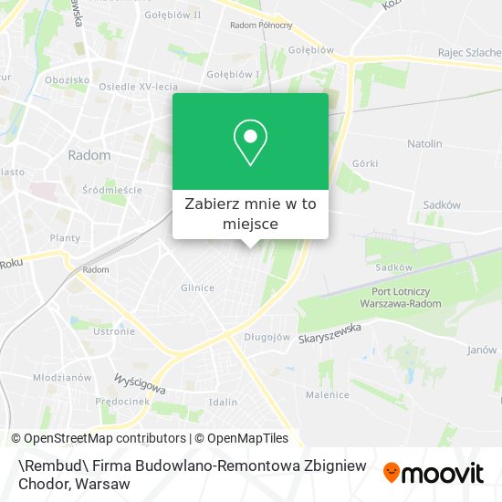 Mapa \Rembud\ Firma Budowlano-Remontowa Zbigniew Chodor