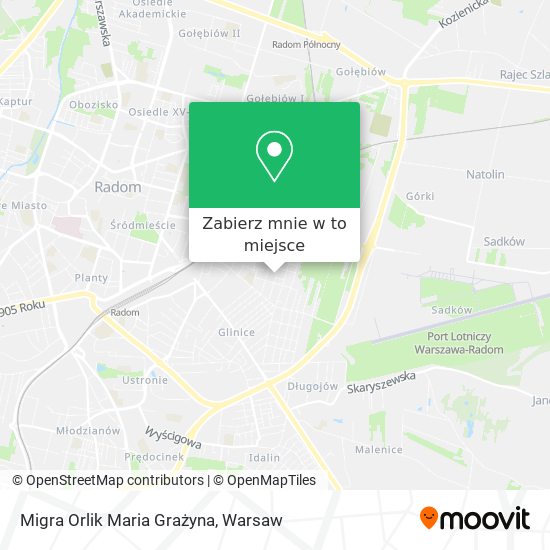 Mapa Migra Orlik Maria Grażyna