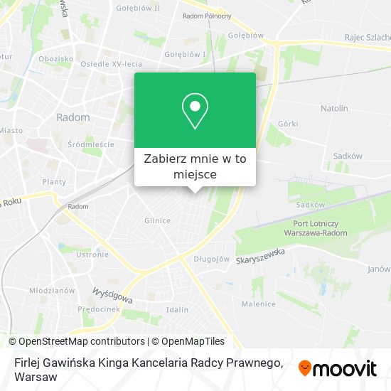 Mapa Firlej Gawińska Kinga Kancelaria Radcy Prawnego