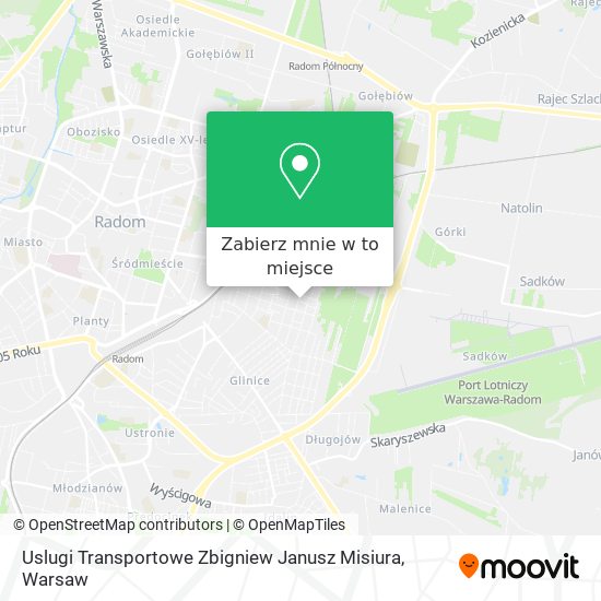 Mapa Uslugi Transportowe Zbigniew Janusz Misiura