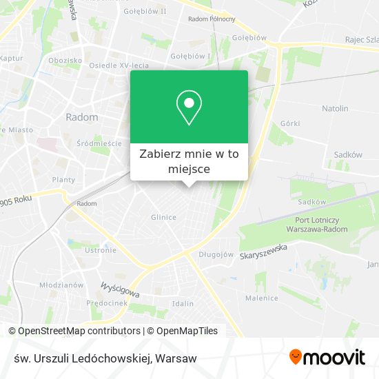 Mapa św. Urszuli Ledóchowskiej