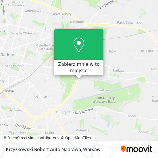 Mapa Krzyżkowski Robert Auto Naprawa