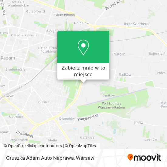 Mapa Gruszka Adam Auto Naprawa