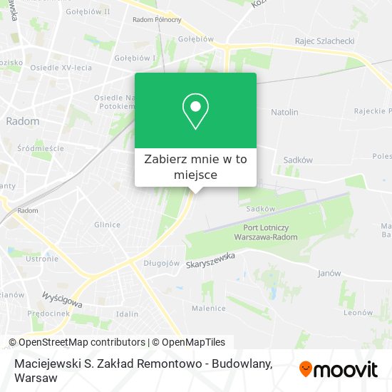 Mapa Maciejewski S. Zakład Remontowo - Budowlany