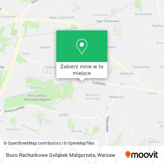 Mapa Biuro Rachunkowe Gołąbek Małgorzata