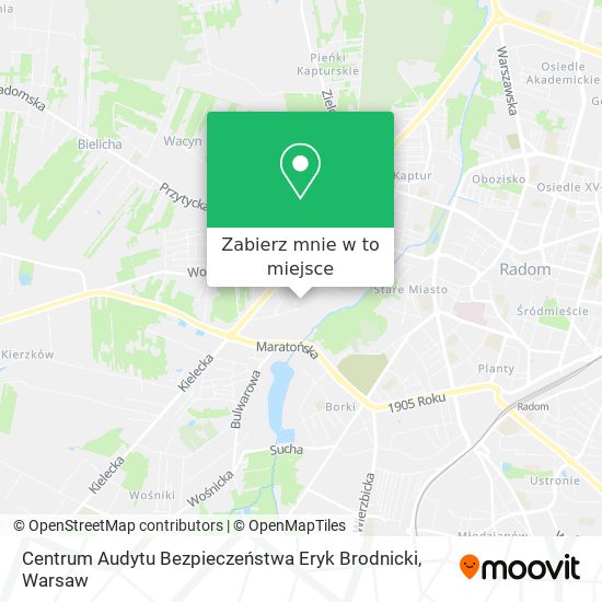 Mapa Centrum Audytu Bezpieczeństwa Eryk Brodnicki