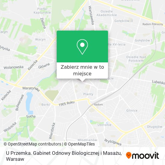 Mapa U Przemka. Gabinet Odnowy Biologicznej i Masażu