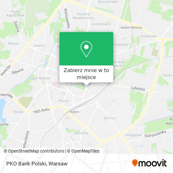 Mapa PKO Bank Polski