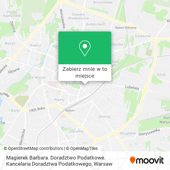 Mapa Magierek Barbara. Doradztwo Podatkowe. Kancelaria Doradztwa Podatkowego