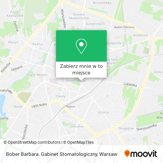 Mapa Bober Barbara. Gabinet Stomatologiczny