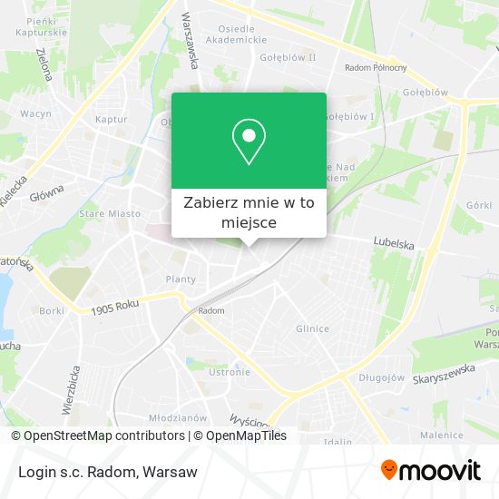 Mapa Login s.c. Radom