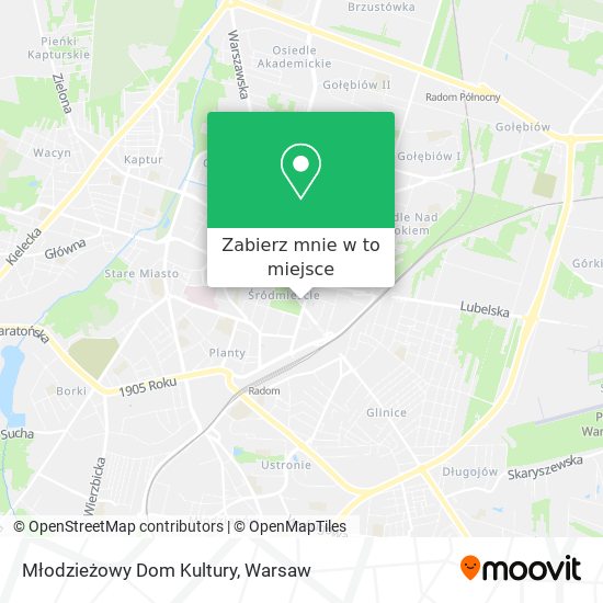 Mapa Młodzieżowy Dom Kultury