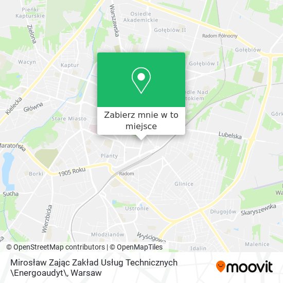 Mapa Mirosław Zając Zakład Usług Technicznych \Energoaudyt\