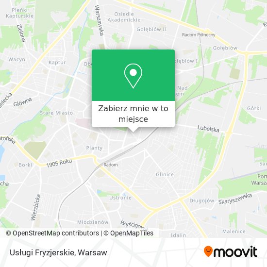 Mapa Usługi Fryzjerskie