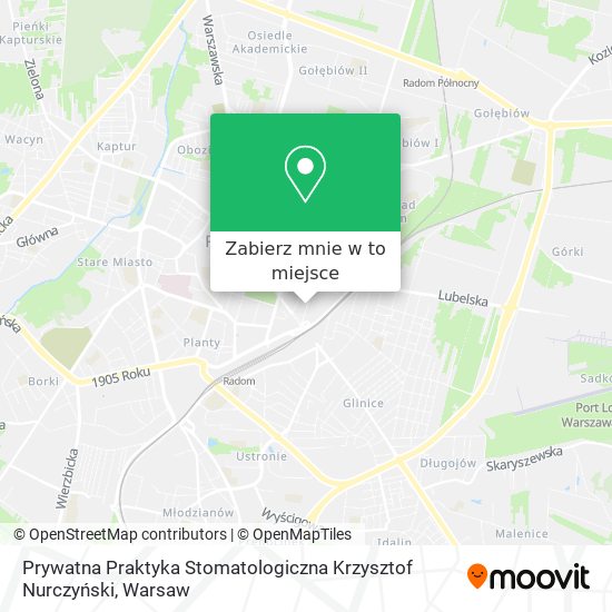 Mapa Prywatna Praktyka Stomatologiczna Krzysztof Nurczyński