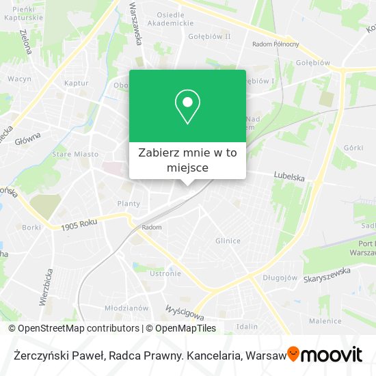 Mapa Żerczyński Paweł, Radca Prawny. Kancelaria