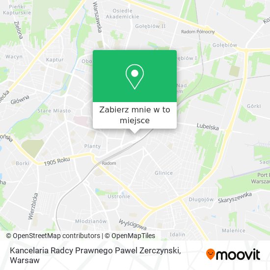 Mapa Kancelaria Radcy Prawnego Pawel Zerczynski